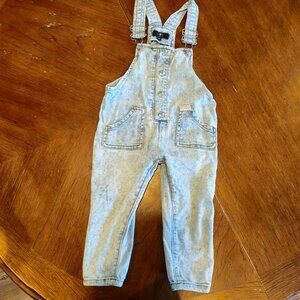 Sale 🎉🥳 3/$20 7 for all mankind Denim Long Overalls size 24M